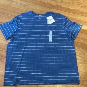 Men's Blue Striped Shirt never worn XXL